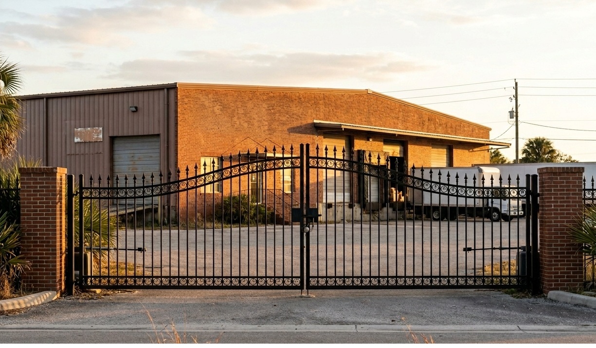 Custom Wrought Iron Security Gate